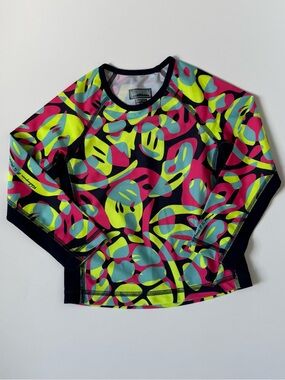 Vilebrequin Kids' Neon Abstract Rashguard - Pink, Yellow, Aqua